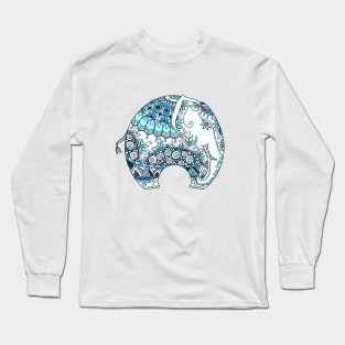 Decorated Indian Elephant Long Sleeve T-Shirt